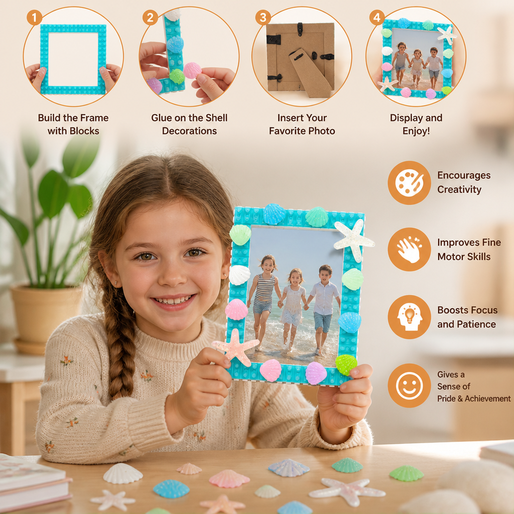 DIY Building Blocks Photo Frame Craft Kit