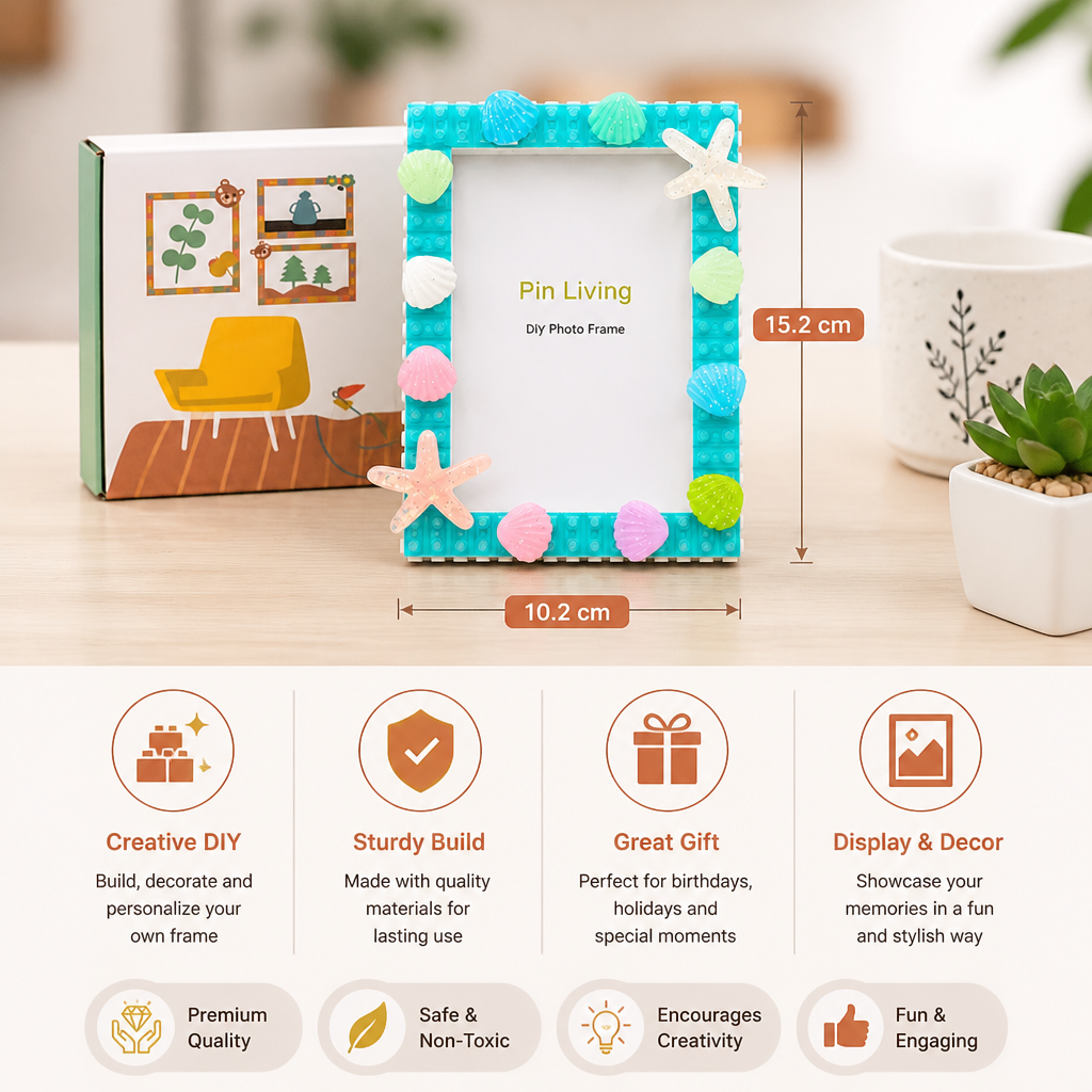 DIY Building Blocks Photo Frame Craft Kit