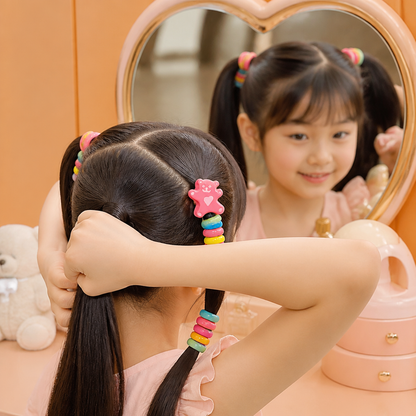 Cute Kids Spiral Hair Tie Set