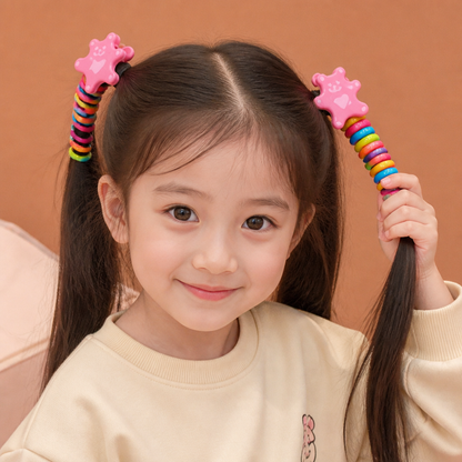 Cute Kids Spiral Hair Tie Set