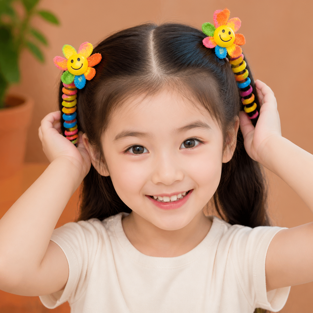 Cute Kids Spiral Hair Tie Set