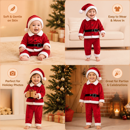 Baby & Toddler Santa Costume Set