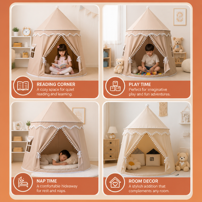 Cozy Kids Play Tent – A Charming Hideaway for Reading & Play