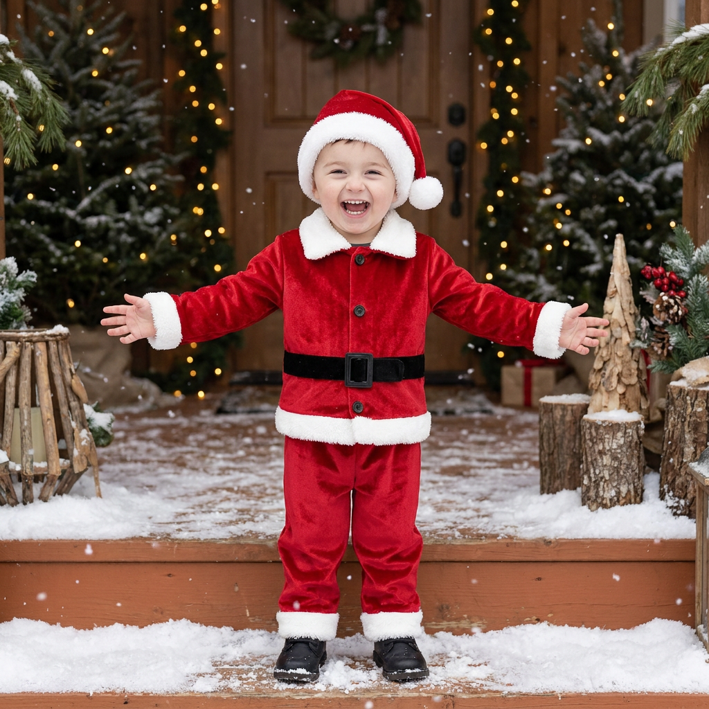 Baby & Toddler Santa Costume Set