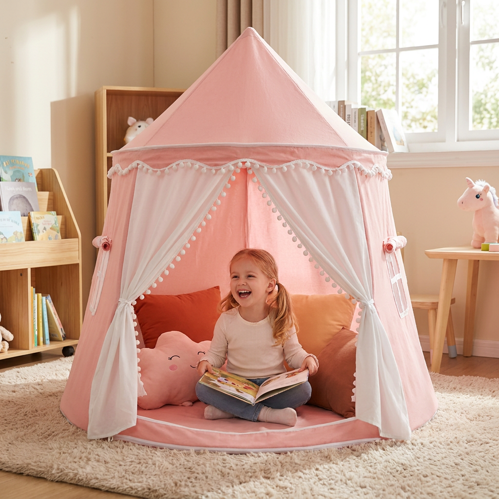 Cozy Kids Play Tent – A Charming Hideaway for Reading & Play