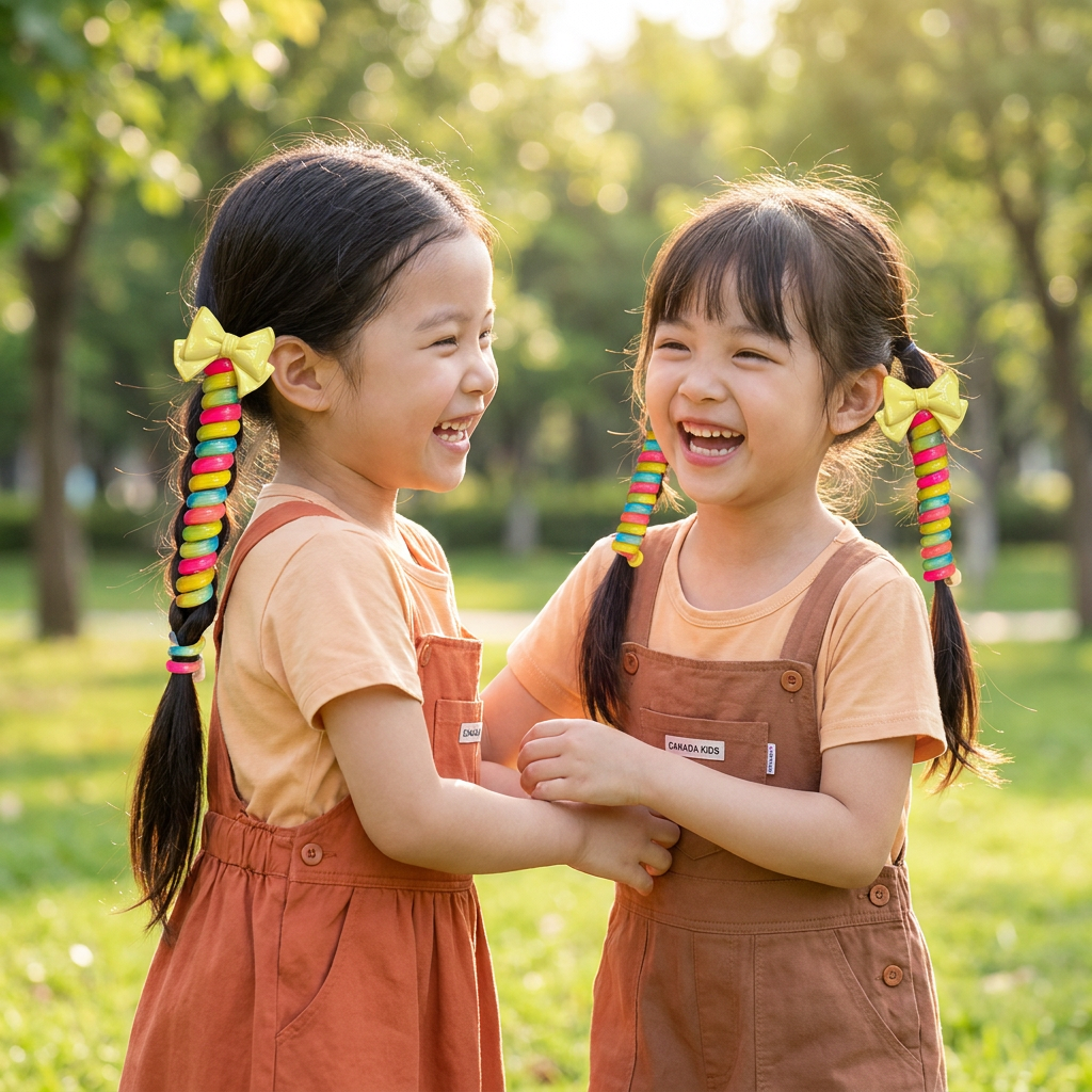 Cute Kids Spiral Hair Tie Set