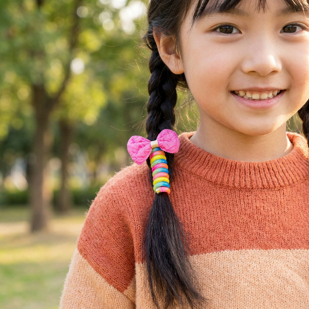Cute Kids Spiral Hair Tie Set