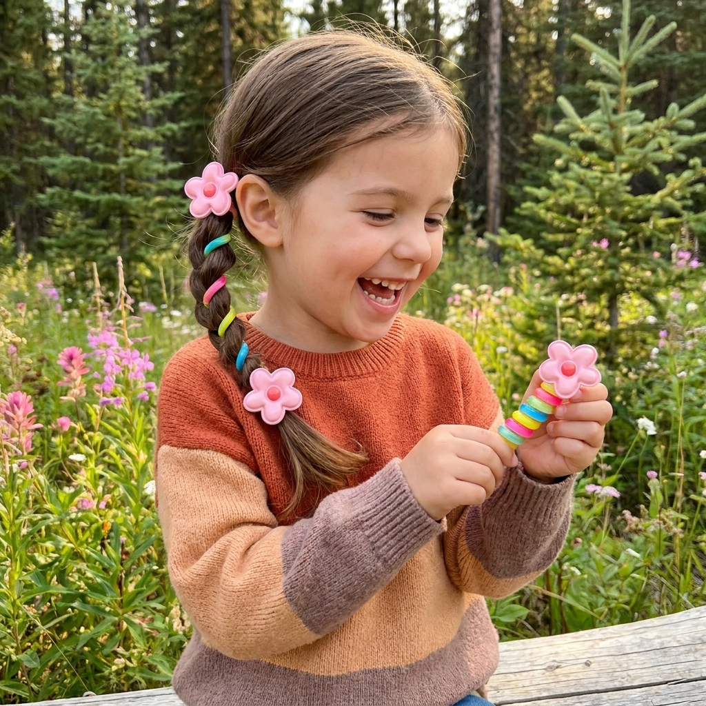 Cute Kids Spiral Hair Tie Set