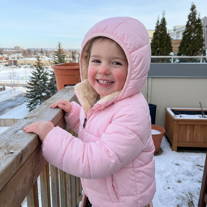 Fleece-Lined Baby & Toddler Puffer Jacket