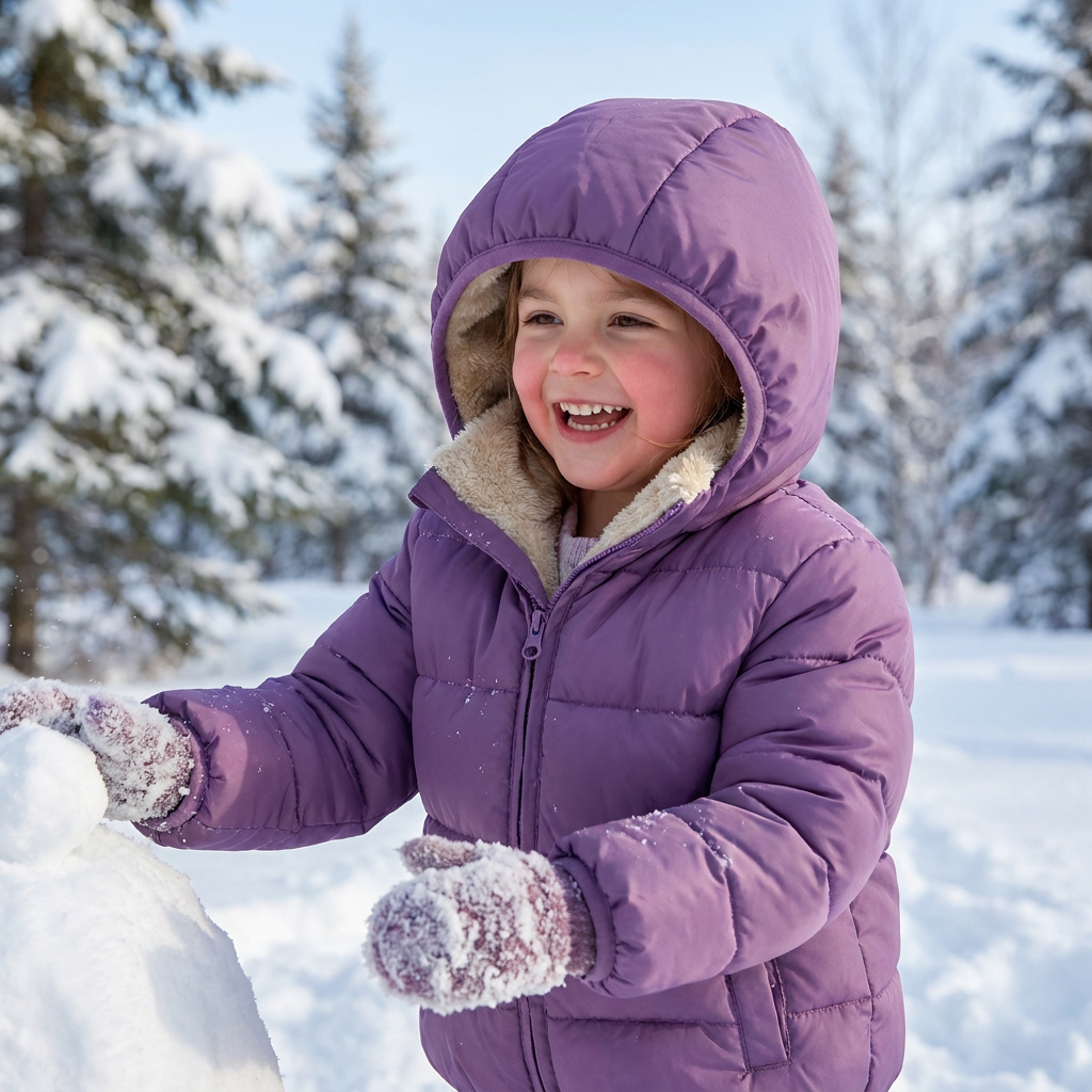 Fleece-Lined Baby & Toddler Puffer Jacket