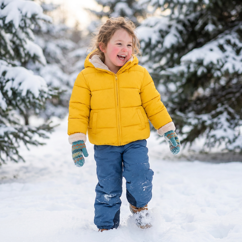 Fleece-Lined Baby & Toddler Puffer Jacket