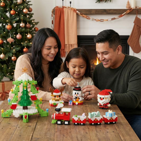 Creative Building Block Christmas Figures - Fun for the Whole Family