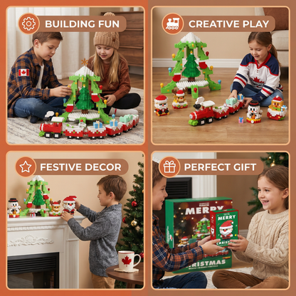 Creative Building Block Christmas Figures - Fun for the Whole Family