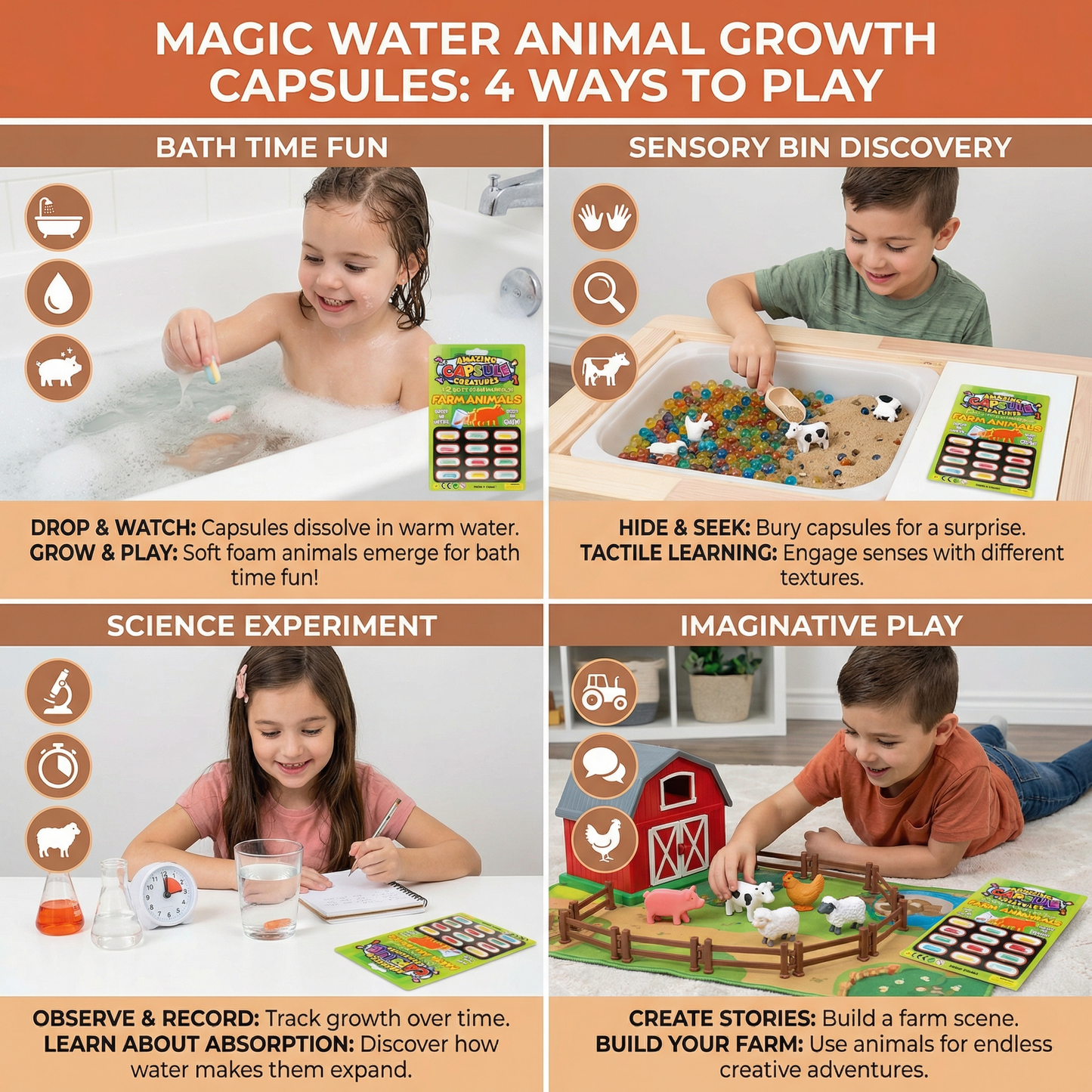 Magic Water Animal Growth Capsules