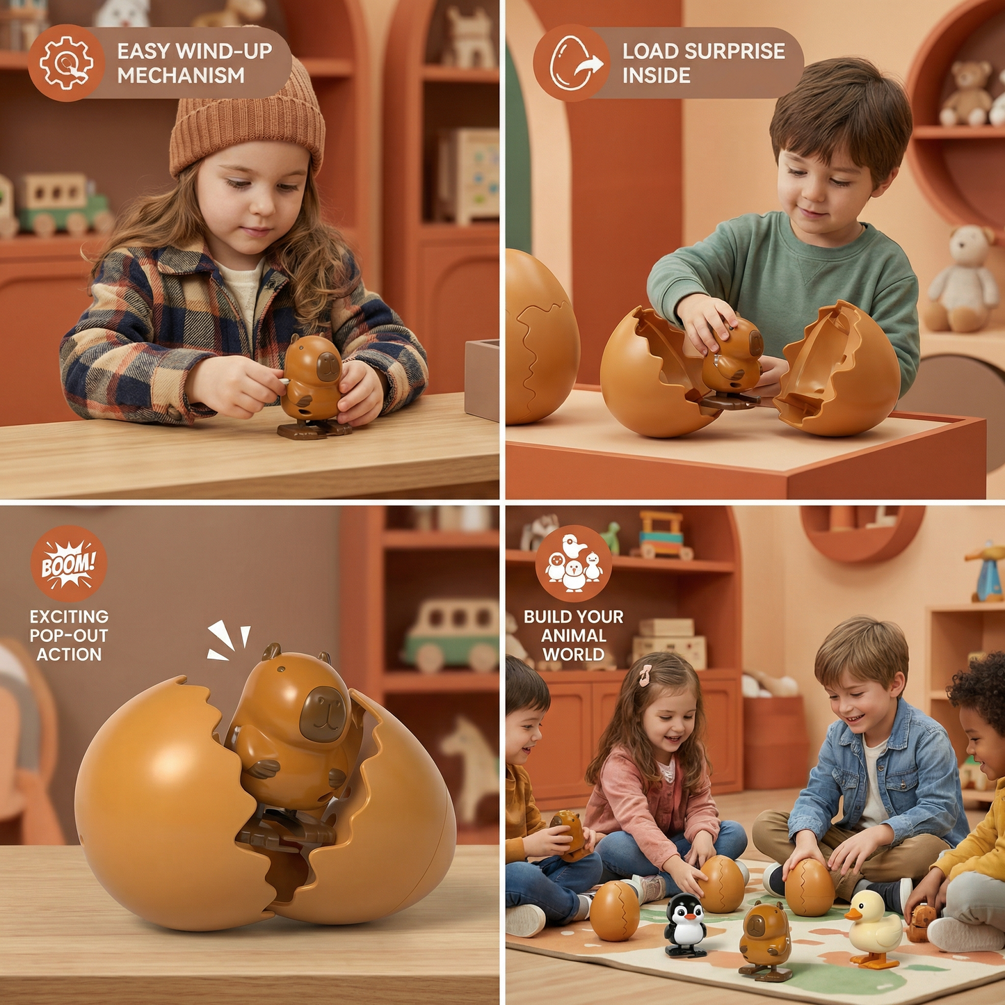 Surprise Egg Hatching Animal Children's Toy