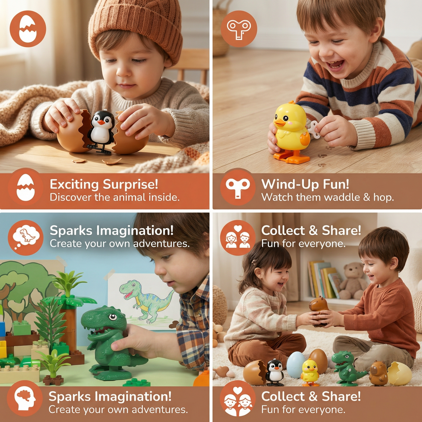Surprise Egg Hatching Animal Children's Toy