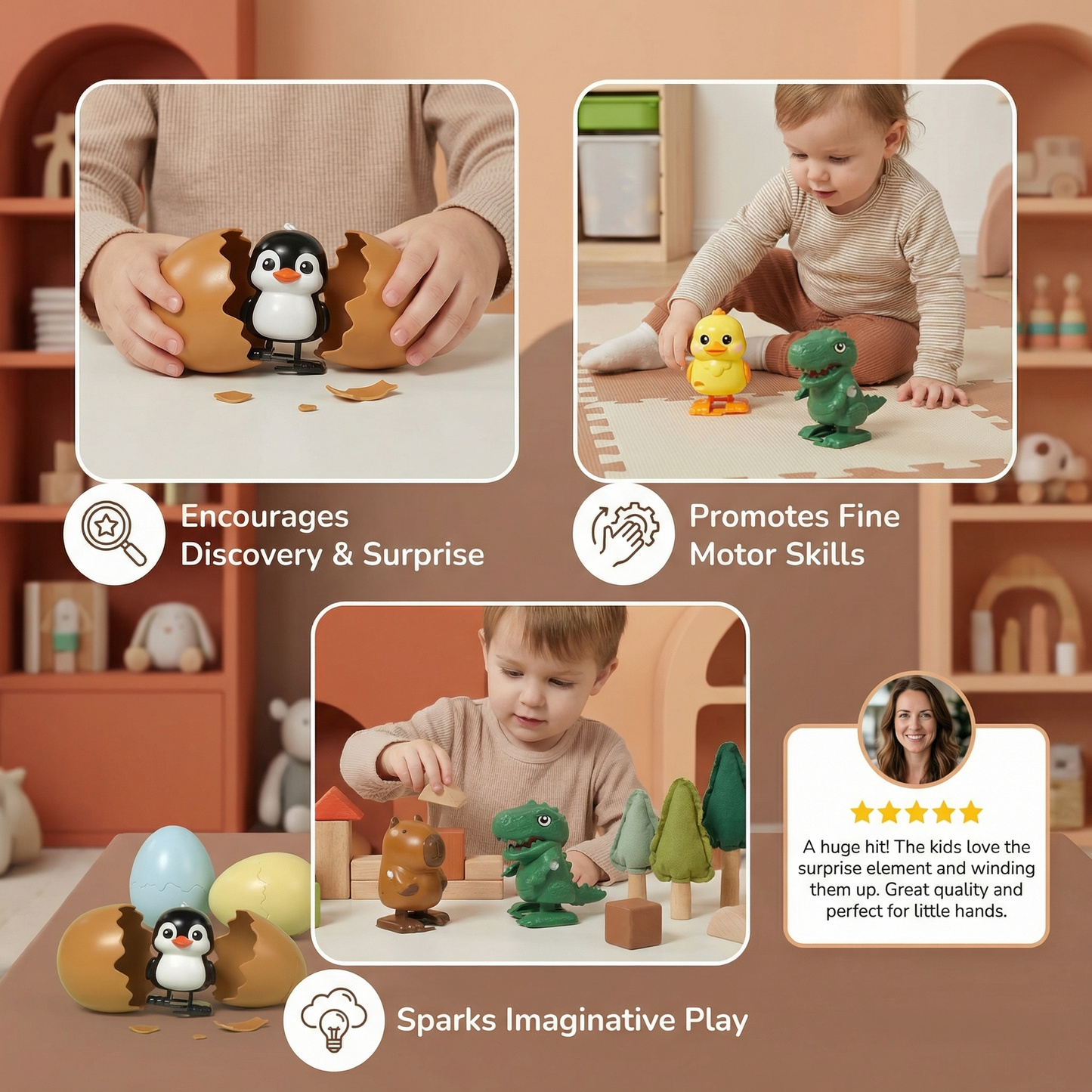 Surprise Egg Hatching Animal Children's Toy