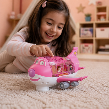 Driving Toy Airplane with Lights and Music