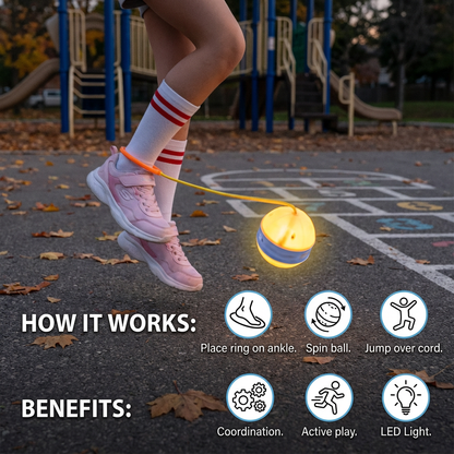 LED Ankle Skip Ball – Interactive Jumping Toy for Kids