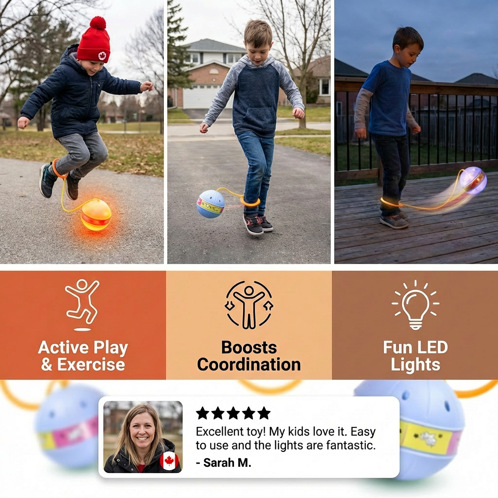 LED Ankle Skip Ball – Interactive Jumping Toy for Kids