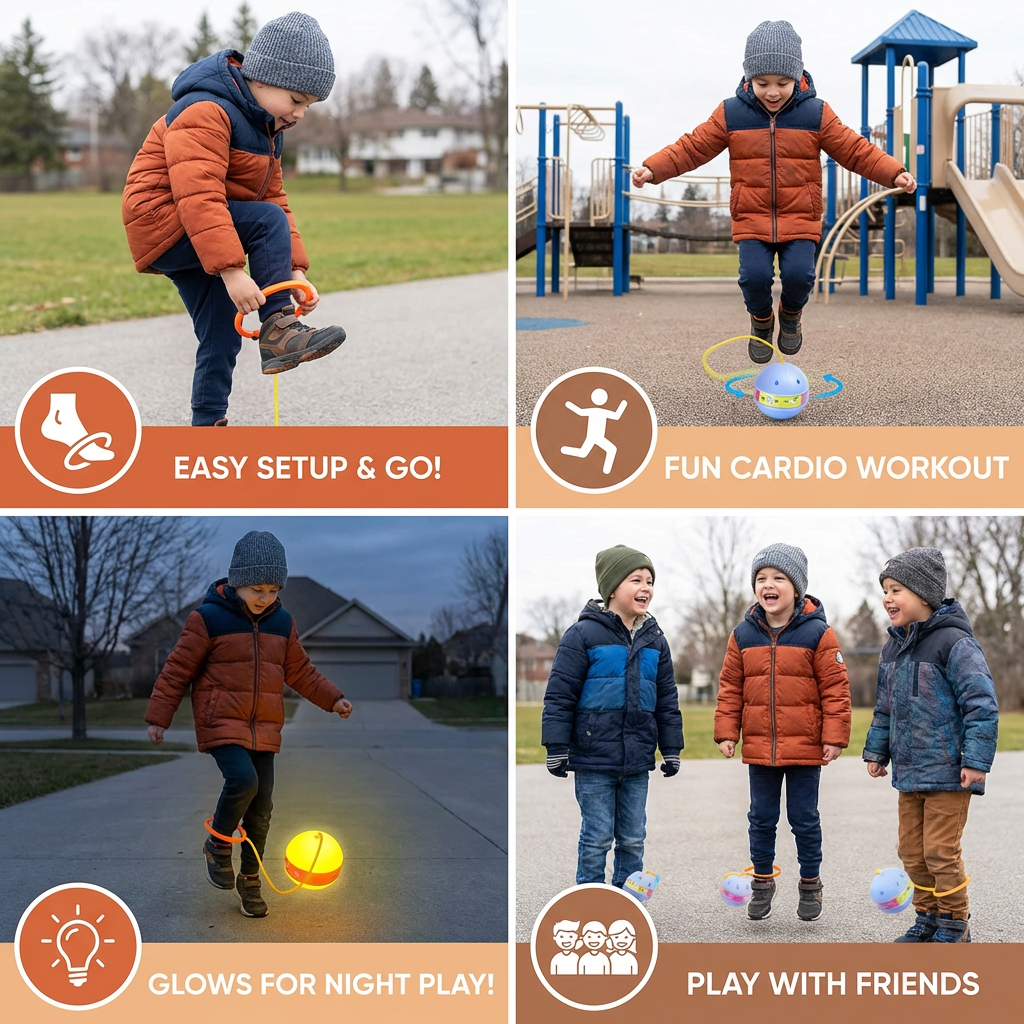 LED Ankle Skip Ball – Interactive Jumping Toy for Kids