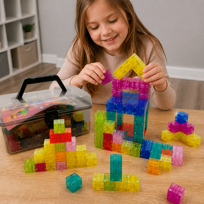 Montessori Cube Building Block Set for Kids