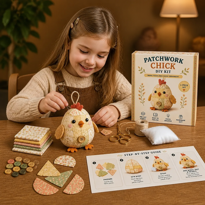 DIY Animal Sewing Kit – Handmade Fabric Ornament Craft Set