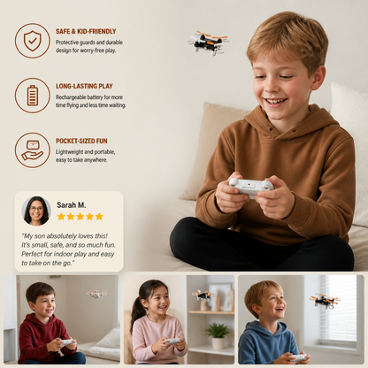 Mini Drone – RC Stunt Flyer for Kids