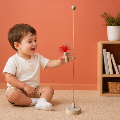 Wooden Woodpecker Learning Toy for Kids