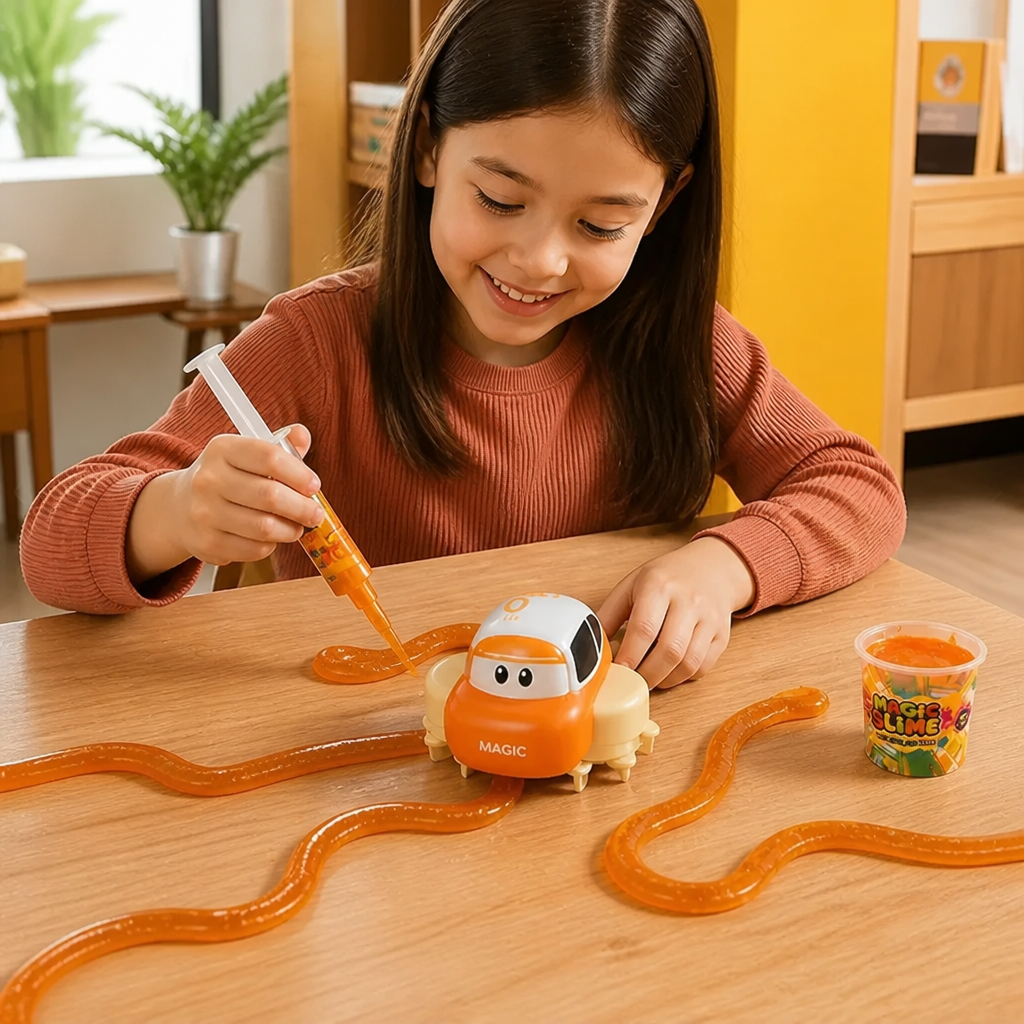 Magic Slime Race Track Set – DIY Electric Car Adventure