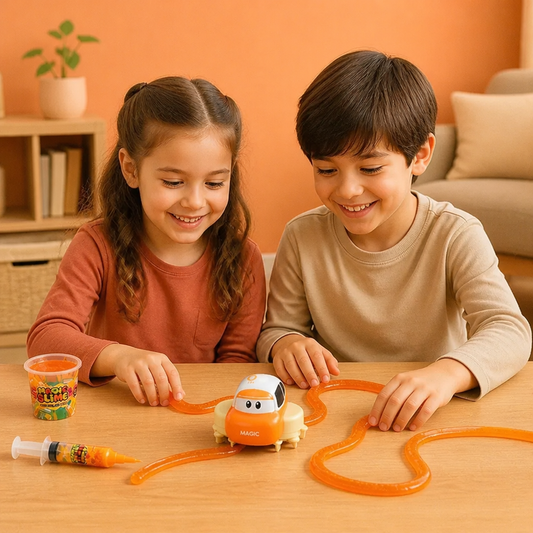 Magic Slime Race Track Set – DIY Electric Car Adventure