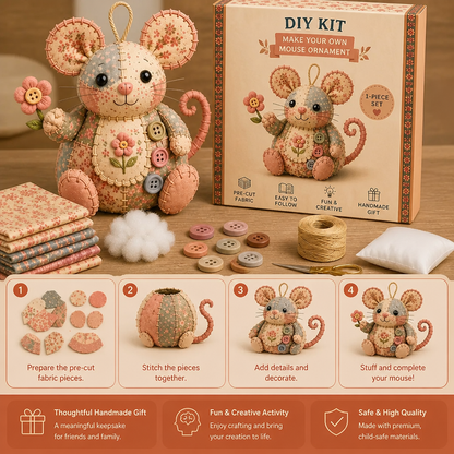 DIY Animal Sewing Kit – Handmade Fabric Ornament Craft Set