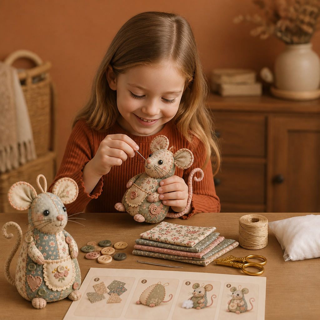 DIY Animal Sewing Kit – Handmade Fabric Ornament Craft Set