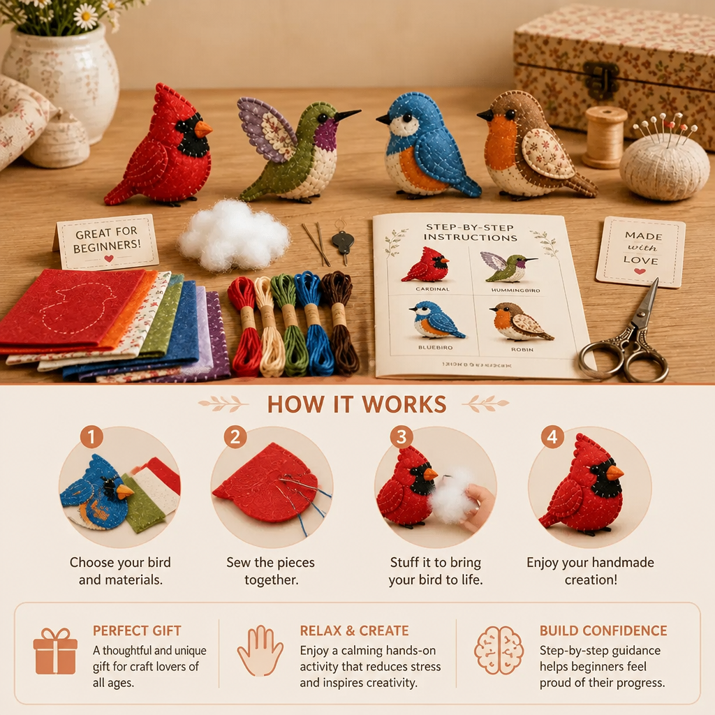 DIY Plush Sewing Kit – Make Your Own Cute Character
