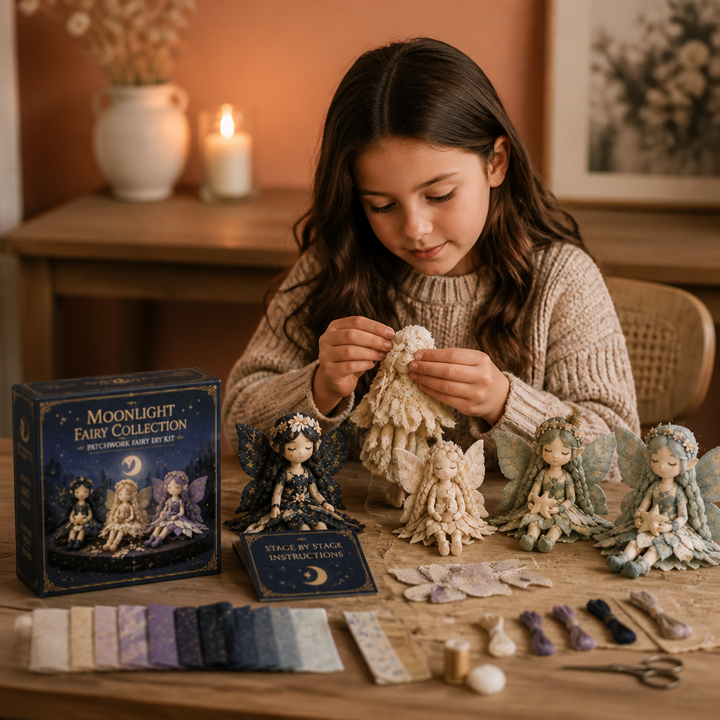 Fairy DIY Sewing Kit for Kids – Make Enchanting Fairy Dolls with Fabric, Accessories & Instructions
