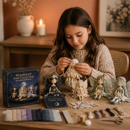 Fairy DIY Sewing Kit for Kids – Make Enchanting Fairy Dolls with Fabric, Accessories & Instructions