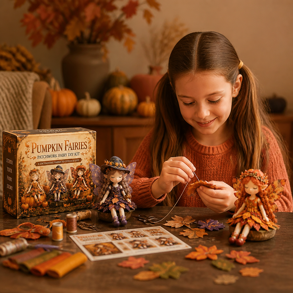 Fairy DIY Sewing Kit for Kids – Make Enchanting Fairy Dolls with Fabric, Accessories & Instructions