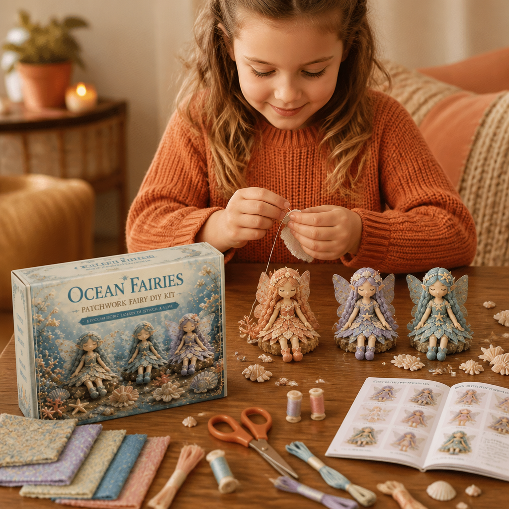 Fairy DIY Sewing Kit for Kids – Make Enchanting Fairy Dolls with Fabric, Accessories & Instructions