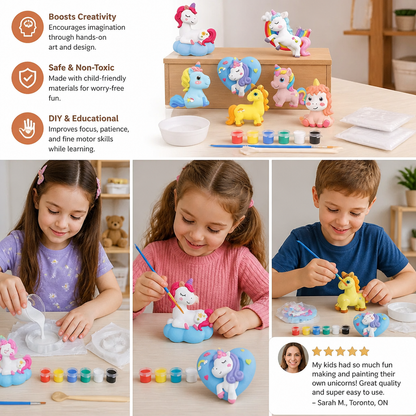 DIY Animal Plaster Painting Kit – Mold, Paint & Create Craft Set for Kids