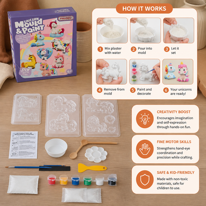 DIY Animal Plaster Painting Kit – Mold, Paint & Create Craft Set for Kids