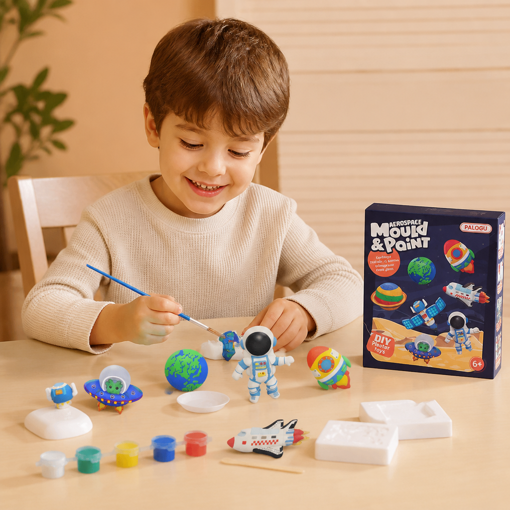 DIY Animal Plaster Painting Kit – Mold, Paint & Create Craft Set for Kids