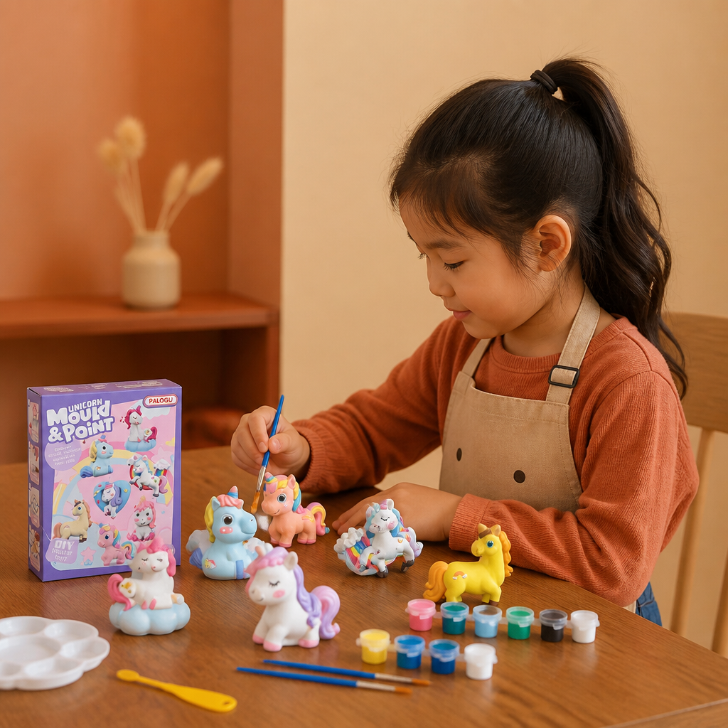 DIY Animal Plaster Painting Kit – Mold, Paint & Create Craft Set for Kids