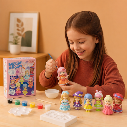 DIY Animal Plaster Painting Kit – Mold, Paint & Create Craft Set for Kids