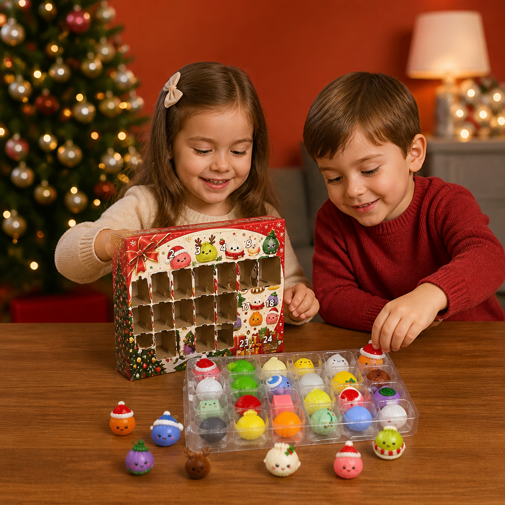 Mini Dumpling Squishy Toy Advent Calendar