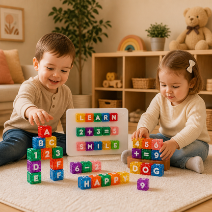 40-Piece Magnetic Letters & Numbers Learning Set – Montessori STEM Toy for Kids