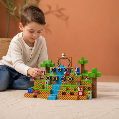 100-Piece Magnetic Building Cube Set – Montessori STEM Construction Toy for Kids