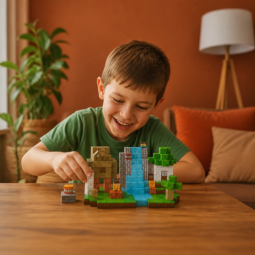 100-Piece Magnetic Building Cube Set – Montessori STEM Construction Toy for Kids