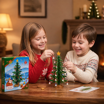 24-Day Mini Christmas Tree Ornament Advent Calendar for Kids