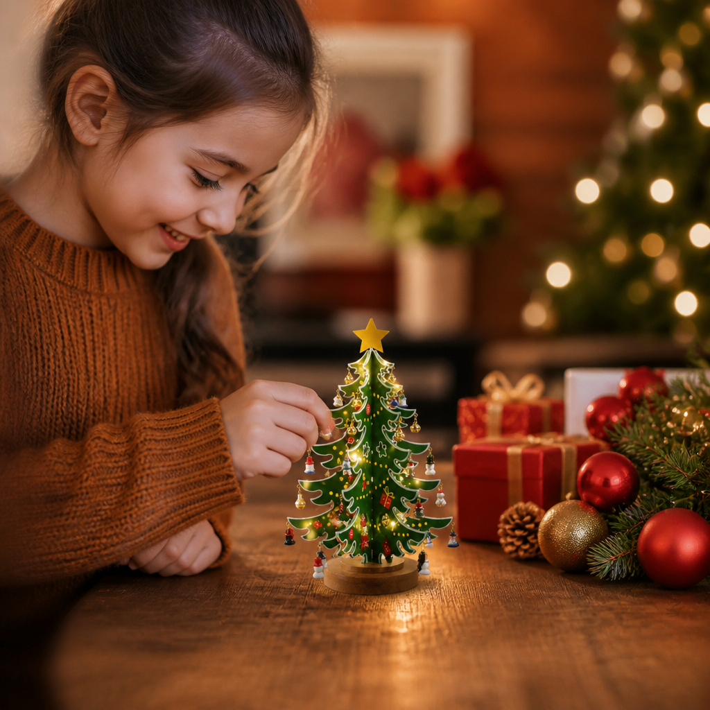 24-Day Mini Christmas Tree Ornament Advent Calendar for Kids