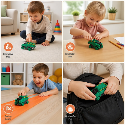 Jumping Transforming Racing Car Toy